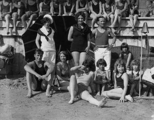 Swimmers at the 1928 Pacific Southwest Exposition