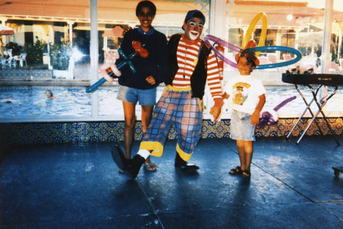 Children with clown