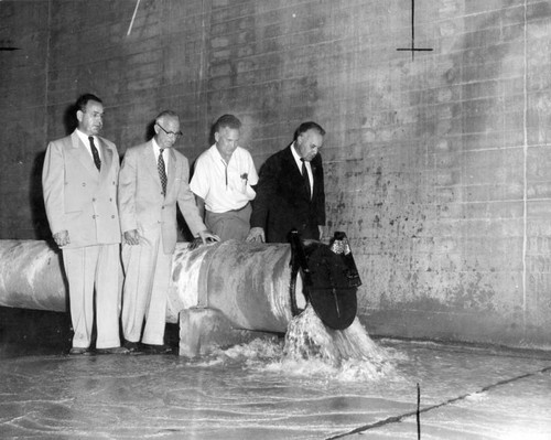 Inaugurate giant Burbank reservoir