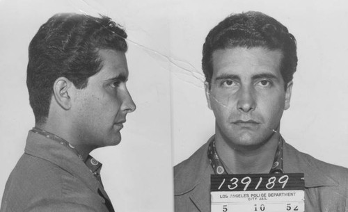 Johnny Stompanato booking photo