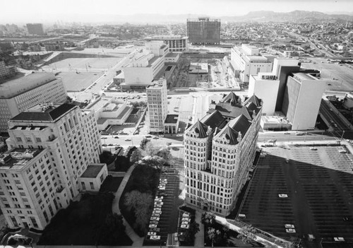 Looking northwest from City Hall tower