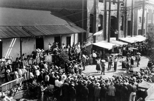 Crowd on Olvera Street