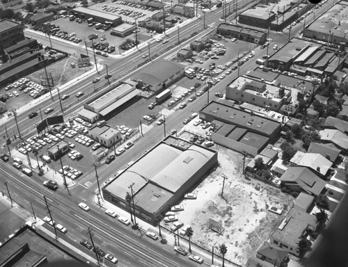 Oscar Stahl Properties, Slauson and Avalon, looking southwest