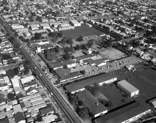 Huntington Park Civic Center, Huntington Park, looking northeast