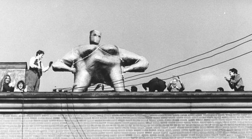 Statue atop the Women's Building