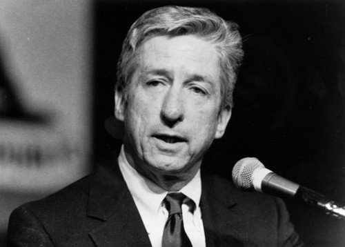 Tom Hayden at State democratic convention