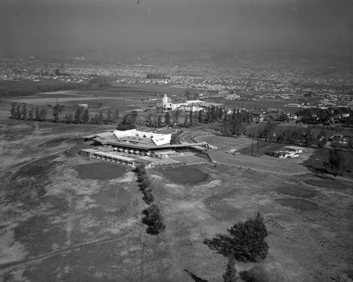 Clock Country Club and St. Gregory the Great Catholic Church, Whittier