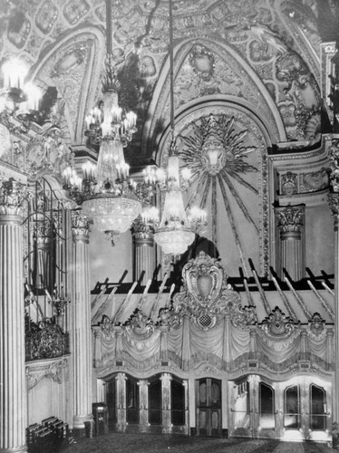 Pair of chandeliers, Los Angeles Theatre