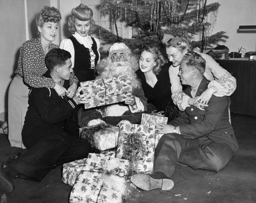 Santa at the Hollywood Canteen