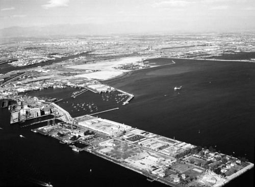 San Pedro and Long Beach, looking east