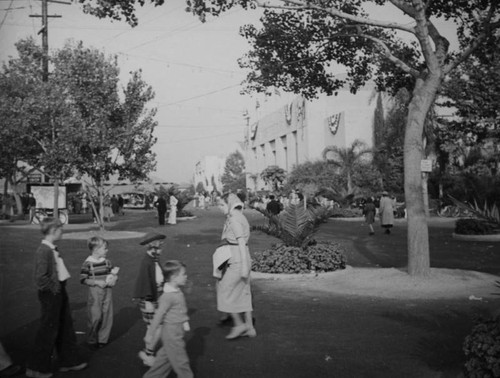 Exhibition building at the Los Angeles County Fair