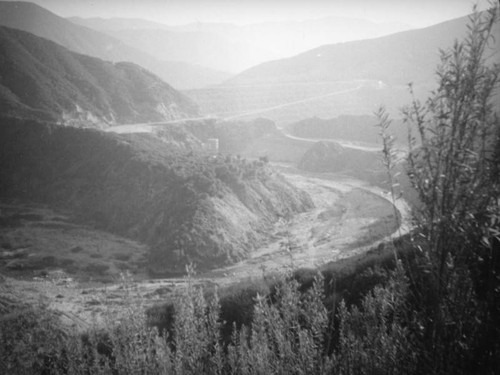 San Gabriel Dam from above