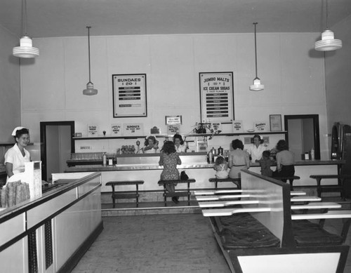 Currie's Ice Cream store, interior view