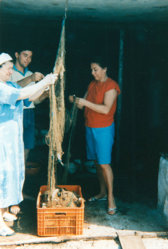 Turkish fishing family