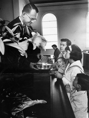 Easter service at Toluca Lake Methodist Church