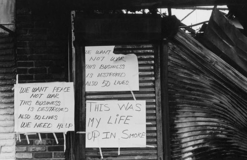 Business destroyed in 1992 L.A. riots