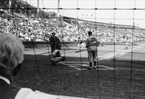 Lefty O'Doul at the plate