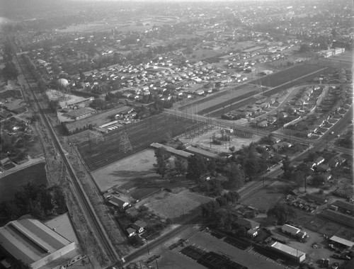 Walnut Grove Avenue and Grand Avenue, Rosemead, looking southeast