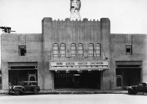 Wilshire Theatre, gala premier opening