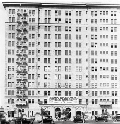 Gaylord Apartment house, front view