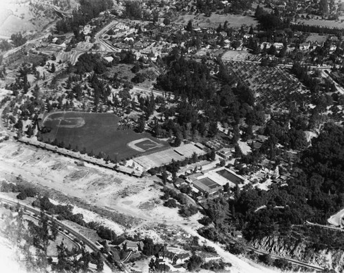 Brookside Park, aerial view