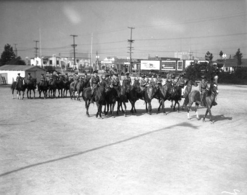 Calvary exercises at Urban Military Academy