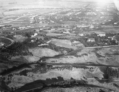 Aerial view of Beverly Hills