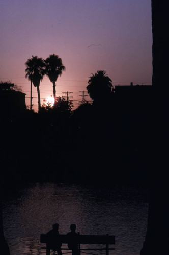 Echo Park at sunset