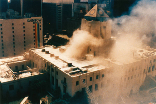 Los Angeles Central Library fire