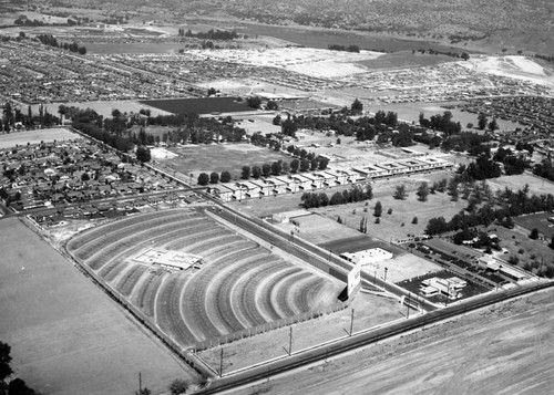 Canoga Park Drive-In, Los Angeles, looking northwest — Calisphere