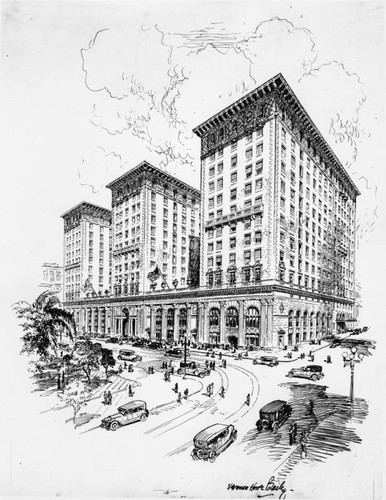 Sketch of the Biltmore Hotel