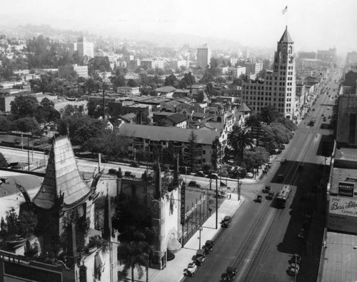 Hollywood Boulevard looking east