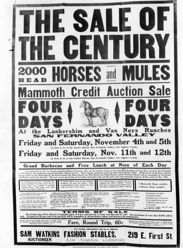 Auction poster