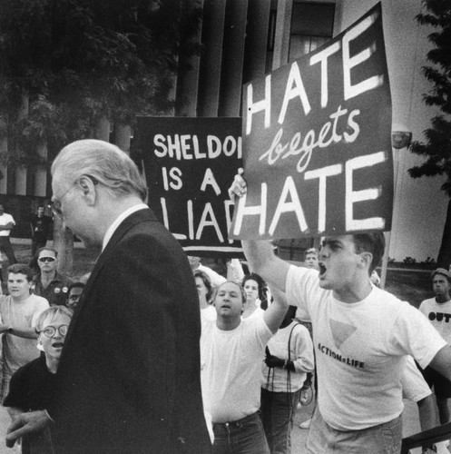 AIDS protest in Orange County