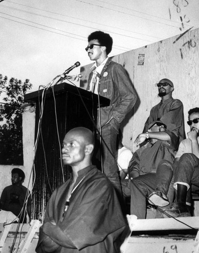 Rap Brown at a power rally