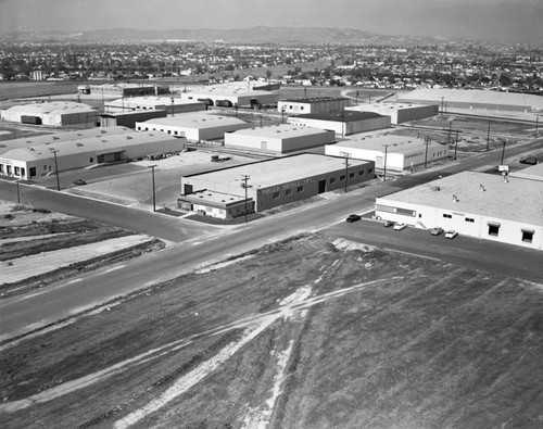 Corvette Street, Commerce, looking north