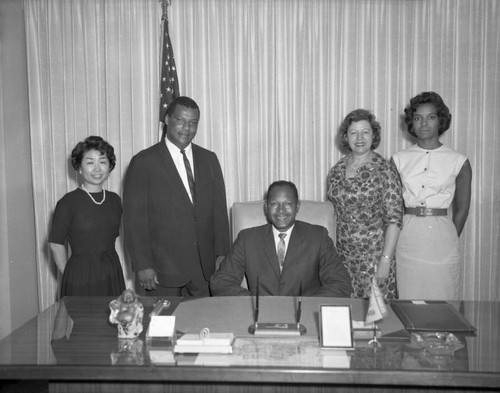 Tom Bradley and staff