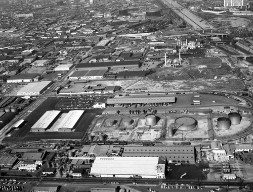 Truck yards, 28th Street, looking north