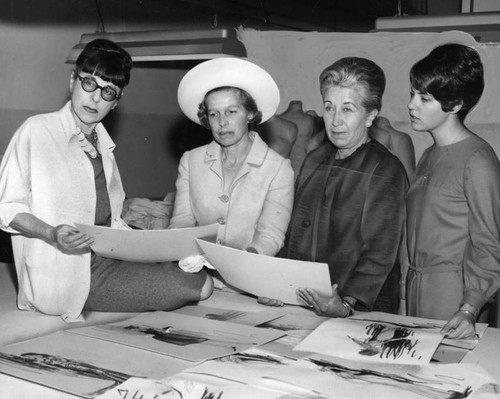 Edith Head and USC guests