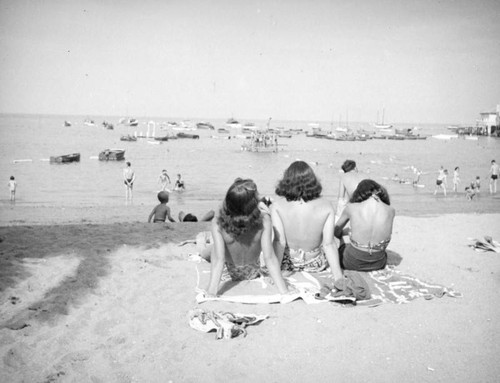 Enjoying the beach in Avalon