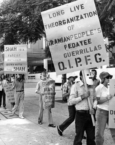 Anti-Shah demonstrators