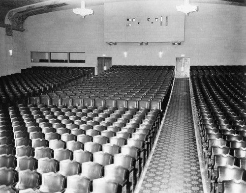 Interior seating in Mesa Theater