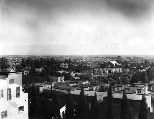 View of Hollywood, looking southeast