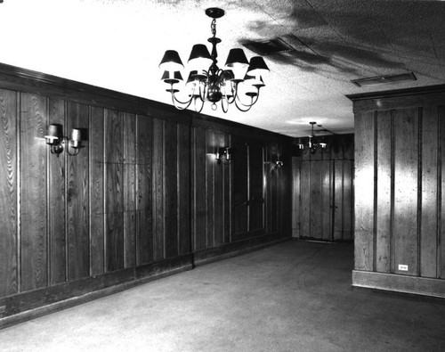 Chasen's prior to demolition, an empty paneled room