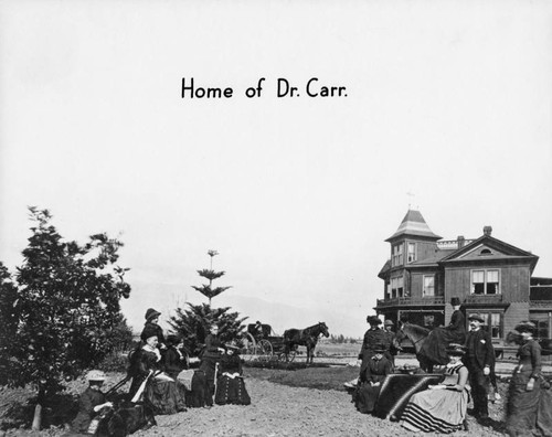 Group photo, Dr. Carr's residence