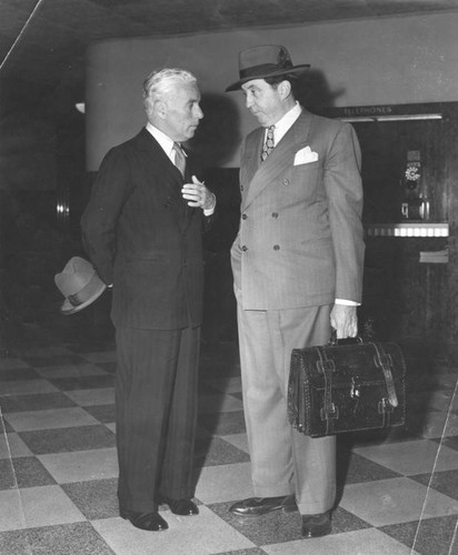 Charlie Chaplin and attorney