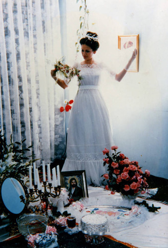 Bride in wedding dress