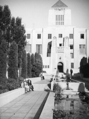 View of Central Library from Flower