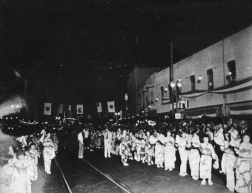 Annual Nisei festival, women on parade