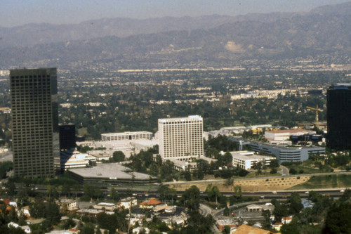 Universal Studios and Sheraton Universal Hotel from Mulholland Drive